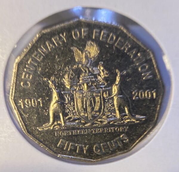 50 Cent 2001 NT Centenary Of Federation Circulated - Image 2