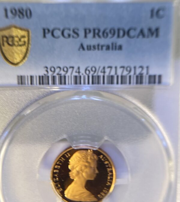 Discover the Superior Craftsmanship of the 1 Cent 1980 Coin – PCGS PR69 - Image 2