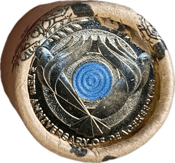 $2 2022 75th Anniversary of Peacekeeping Coin in C&C Roll – Australian Commemorative Coin